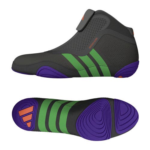 Adidas Speedex Ultra Zip Grey/Light Grey/Screaming Green Wrestling Shoes NEW