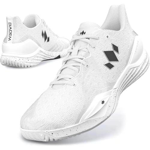 Diadem Court Burst Hard Court Shoe - White / 14