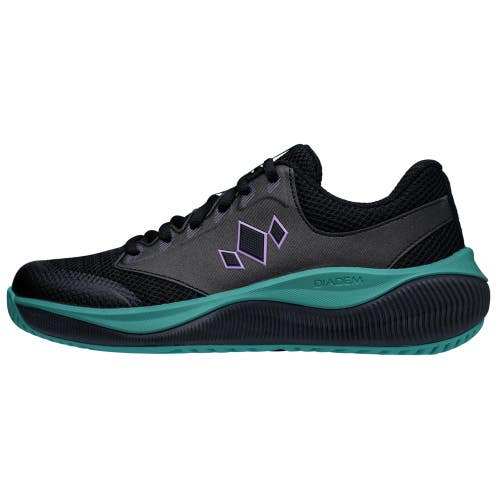 Diadem Court Flo - HC Black/Teal Pickleball Shoe - Black/Teal / 3.5