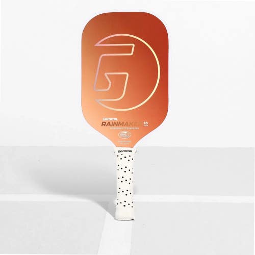 Gamma Microbead Rainmaker 16 Pickleball Paddle - Orange