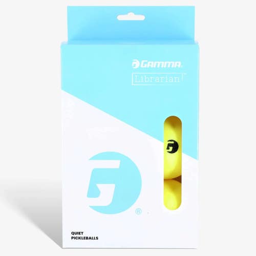 Gamma Librarian Foam Pickleball (Yellow) - 6 Box