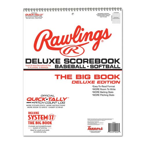 Rawlings Big Book Baseball Scorebook – 24 Game Scoring Book