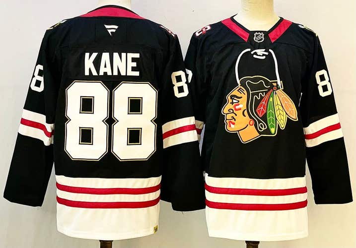 Men's Chicago Blackhawks Patrick Kane 88 Stitched Jersey Ice Hockey Jersey size 52