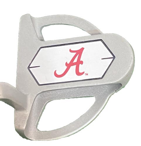 University Of Alabama Insert Mallet Putter RH Steel 35" New Midsize Grip Nice