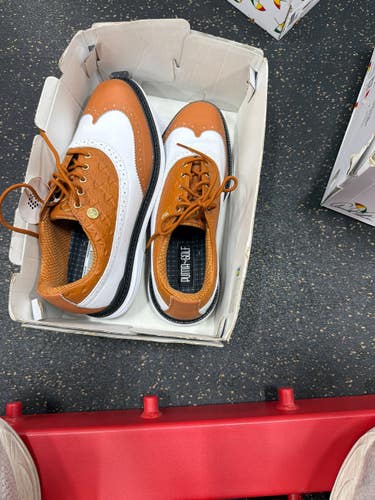 Used Puma ARNOLD PALMER COLLECTION Mens Golf Shoes Brown Senior 8 11337-S000496556