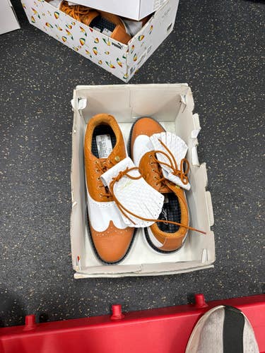 Used Puma ARNOLD PALMER COLLECTION Mens Golf Shoes Brown Senior 9.5 11337-S000496557