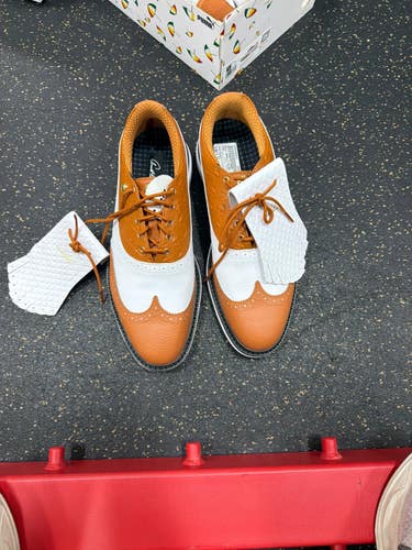 Used Puma ARNOLD PALMER COLLECTION Mens Golf Shoes Brown Senior 13 11337-S000496552