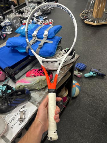Used Babolat STRIKE G Adult Tennis Racquet White 4 1/4" 11337-S000496538