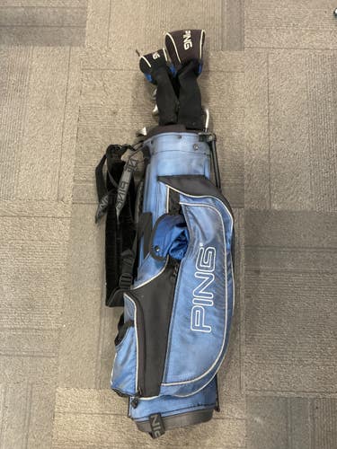 Used Ping MOXIE Jr Package Set RH Royal Blue 8 Piece 11614-S000243780