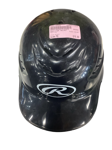 Used Rawlings HELMET Batting Helmet No Mask Black MD 11613-S000189603
