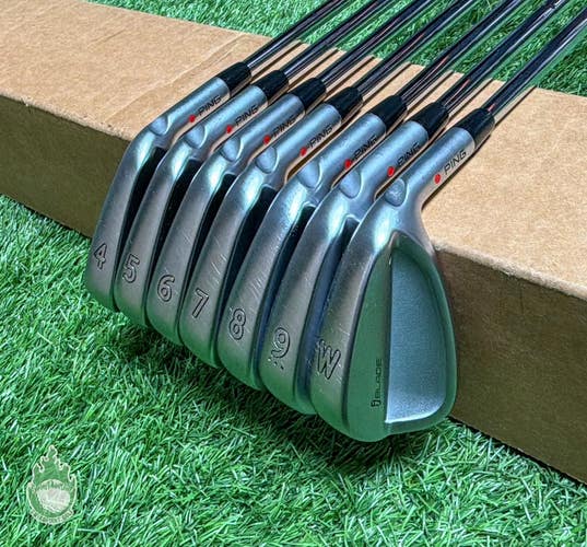 Used Ping Red Dot iBlade Irons 4-PW X100 Extra Stiff Flex Steel Golf Club Set