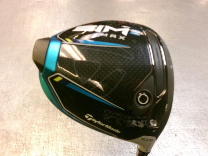 Used Taylormade SIM 2 MAX Mens Driver RH 10.5 Degree 11339-S000206705