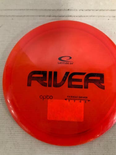 Used Latitude 64 RIVER OPTO Disc Golf Driver Red 175g 11823-S000041710