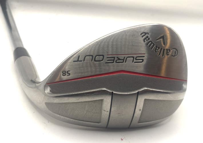 Callaway Sure Out Sand Wedge 58 SW- Kbs 90 Wedge Flex Steel Shaft RH *NICE*