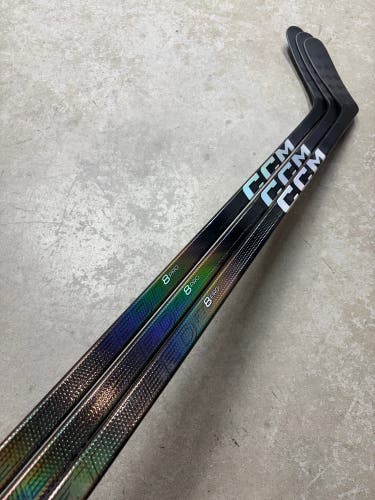 3 Pack 90 Flex P90 Senior CCM FT8 Pro Left Hand Hockey Stick Pro Stock (New)