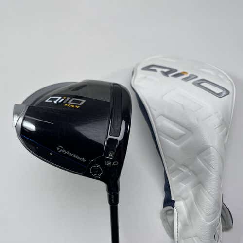 TaylorMade Qi10 MAX Driver 12* HZRDUS RDX Smoke Red 6.0 60g Stiff RH HC