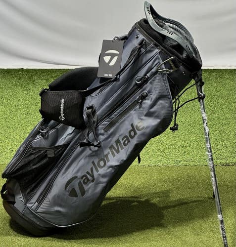 TaylorMade Pro 8-Way Carry Stand Golf Bag Charcoal w/ Rain Hood NEW