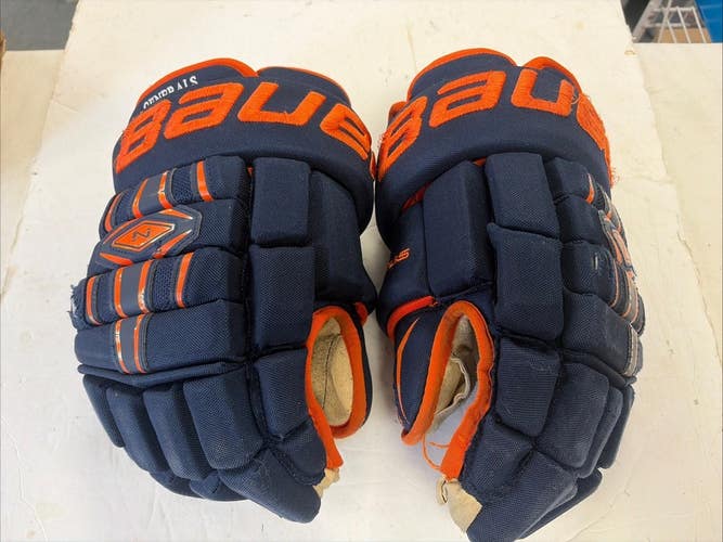 Senior Size 14 Inch Bauer Nexus Elite Team Ice Hockey Player Gloves