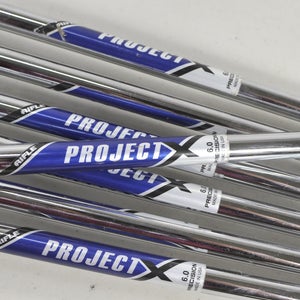 Project X Rifle 6.0 Precision Stiff Flex 7pc Iron Shaft Set .355 Steel #226477