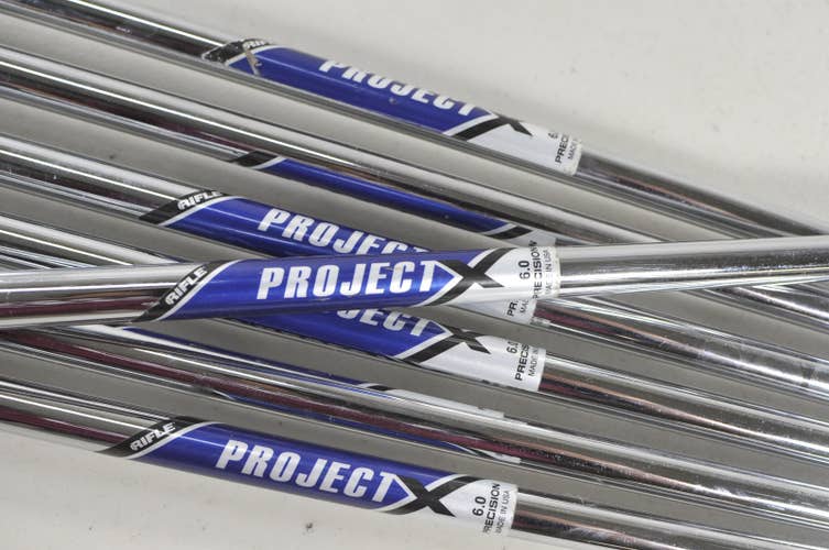 Project X Rifle 6.0 Precision Stiff Flex 7pc Iron Shaft Set .355 Steel #226477