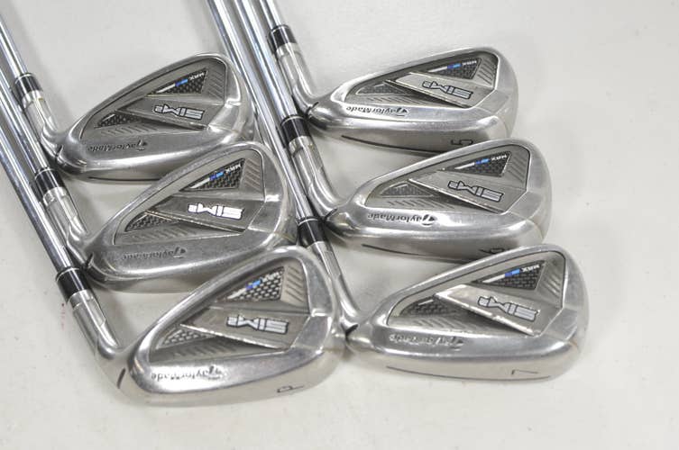 TaylorMade SIM2 Max 5-PW Iron Set Stiff Flex Right KBS MAX MT 85g Steel # 222695