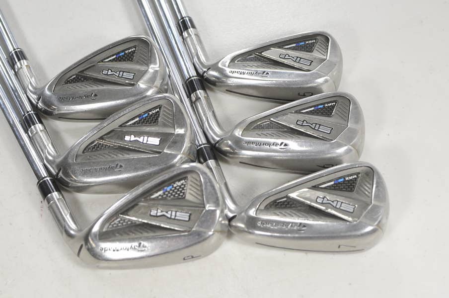 TaylorMade SIM2 Max 5-PW Iron Set Stiff Flex Right KBS MAX MT 85g