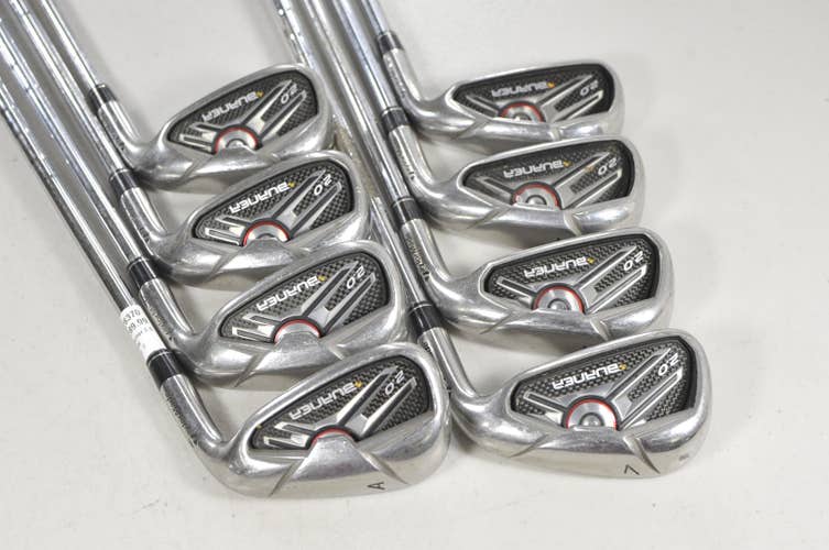 TaylorMade Burner 2.0 4-PW,AW Iron Set Stiff Flex 85g Right Steel #226370