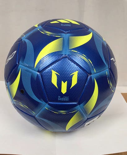 NEW adidas Messi F50 League Soccer Ball - Size 5-FIFA Quality Certified - Royal Blue/Solar Yellow