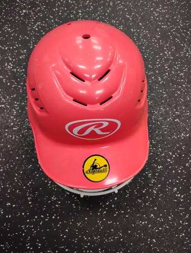 Used Rawlings RCFH Batting Helmet w/Mask Pink M/L 11849-S000044064