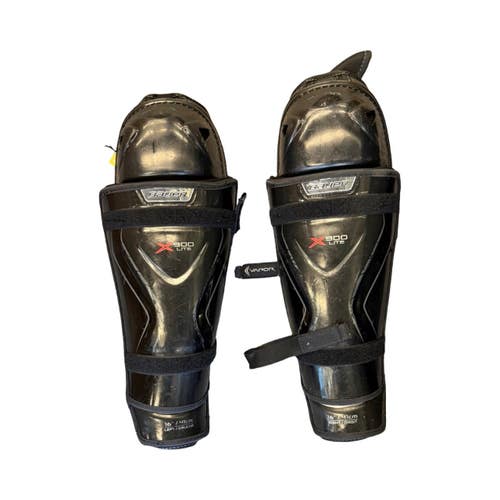 Used Bauer X900 LITE Senior Shin Guards Black 16" 10299-C000313926