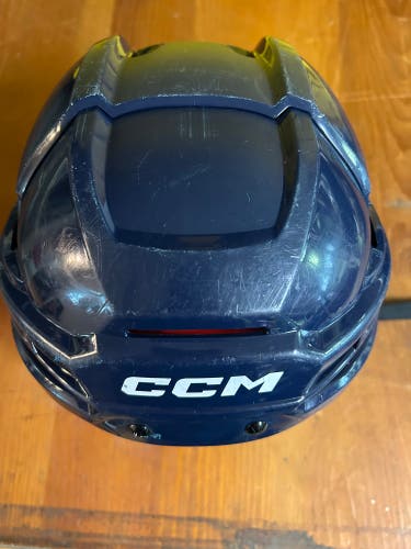 Medium Navy Blue CCM Tacks 70 Helmet (Used)