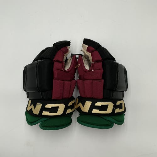 (Used) Arizona Coyotes Game Worn #41 CCM HG97 Gloves 14" Pro Stock