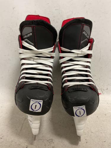 Used Bauer NS Junior Hockey Skate Black And Red Junior 01 11855-S000209598