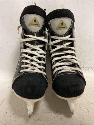 Used TONTENDER ICE SKATES Intermediate Hockey Skate Black Intermediate 4.0 11855-S000209599