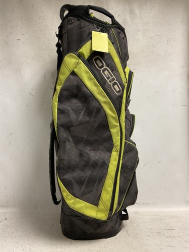 Used Ogio MACHU Mens Cart Bag Black And Neon Green 11855-S000209571