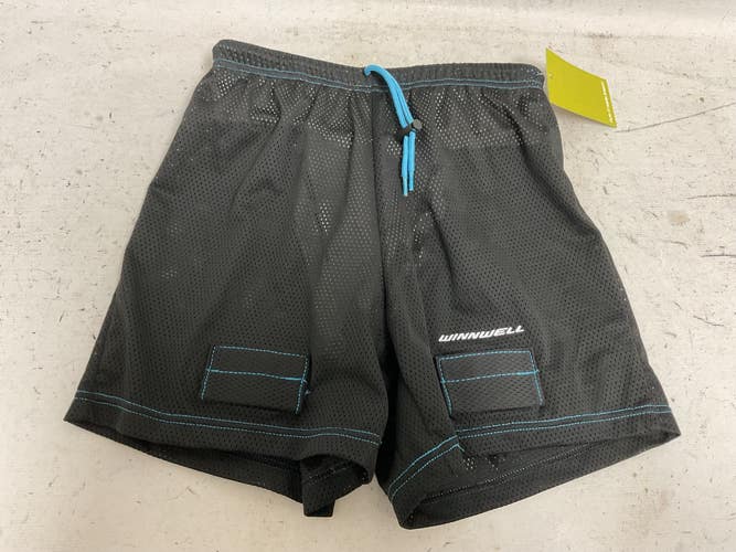Used WinnWell MESH HOCKEY JILL SHORTS Junior Hockey Bottom Black XL 11855-S000209526