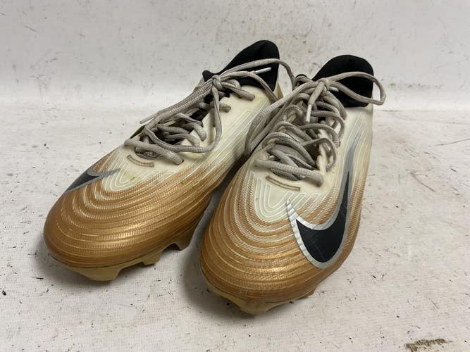 Used Nike FB3303-103 Adult FB Cleats Gold And White Senior 11.5 11855-S000209451