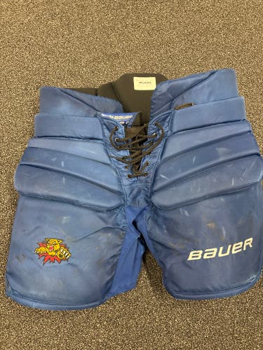 Moncton Wildcats Pro Stock XL Bauer Goalie Pants