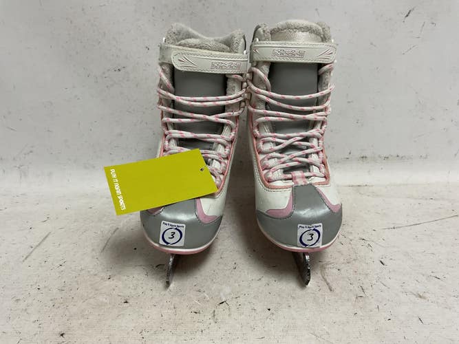 Used Riedell SOFTBOOT SKATES Girls Softboot Skate Pink Junior 03 11855-S000209435