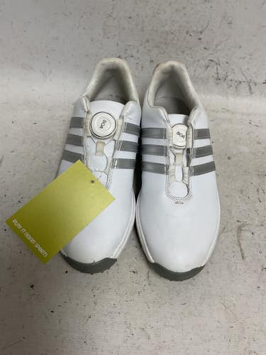 Used Adidas IF0269 Jr Golf Shoes White And Silver Junior 05 11855-S000209421
