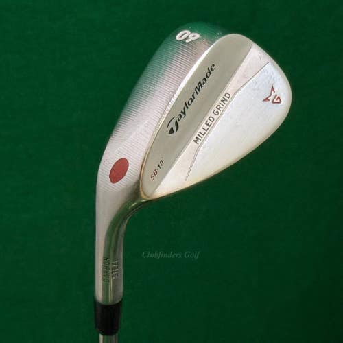 LH TaylorMade Milled Grind Chrome 60-SB10 60 Lob Wedge DG Steel Wedge Flex