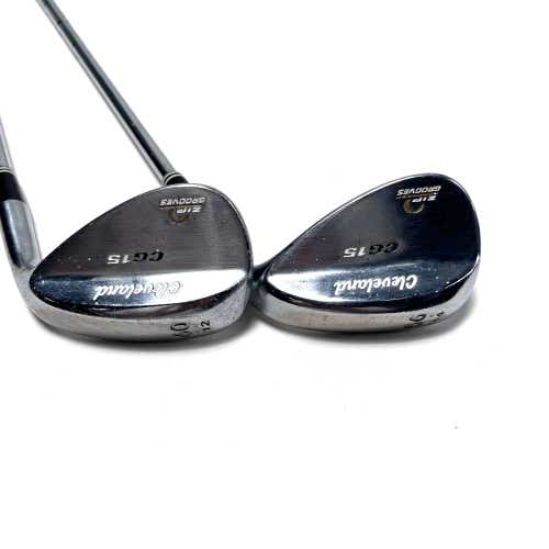 Cleveland CG15 Satin Chrome Wedge Set 56* 14 | 60* 12 Traction Wedge RH