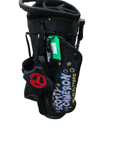 Preowned Titleist SC 5 Way Stand Bag Black 11706-S000386878
