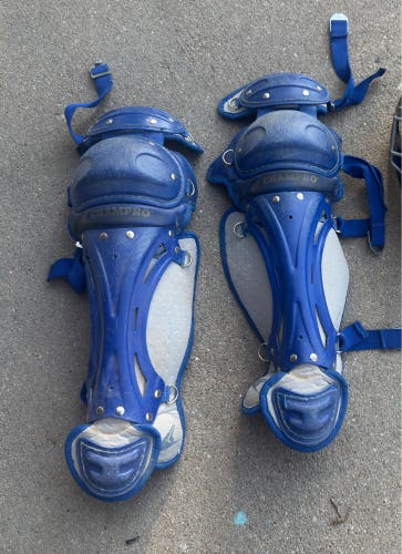 Champro CG86 Youth Catcher's Leg Guards 13" - Royal Blue