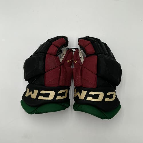 (Used) Arizona Coyotes #21 Game Worn CCM HGJSPP Gloves 14" Pro Stock