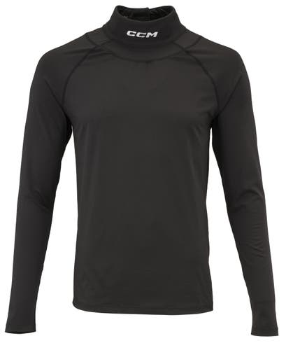NEW CCM Neckguard Long Sleeve Baselayer Top, Sr. Large