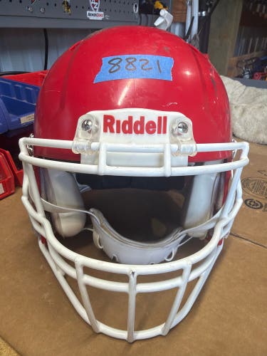 USED RIDDELL SPEED ICON ADULT HELMET - MEDIUM - SCARLET