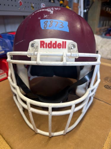 USED RIDDELL SPEED ICON ADULT HELMET - LARGE - FLAT MAROON