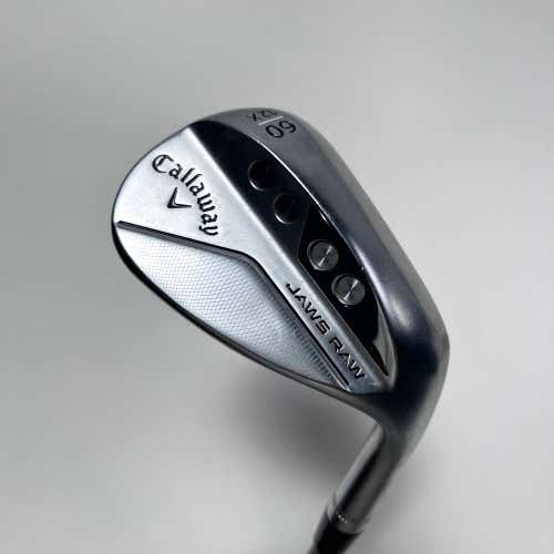 Callaway Jaws Raw Chrome Lob Wedge LW 60* 12 X SteelFiber i95 95g Regular RH
