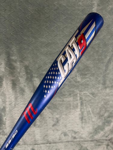 2021 Marucci CAT9 Pastime Alloy Bat BBCOR Certified (-3) Alloy 30 oz 33" (Used)
